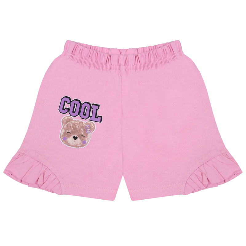 картинка БГ_ЧЗ Шорты для девочки 3-7 лет 100% хлопок BONITO KIDS/BK0103SHD(06-24)(ЧЗ)/уп.5шт./меш.800шт. от BonitoKids