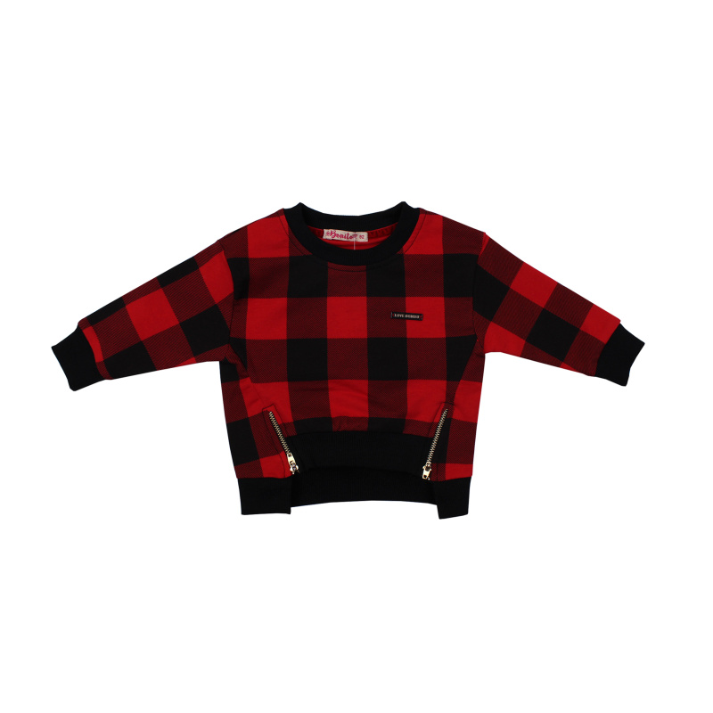 картинка ЧЗ Кофта для девочки 2-5 лет. 92% хлопок 8% лайкра BONITO KIDS/BK1150K(ЧЗ)/уп.4шт./меш.500шт. от BonitoKids