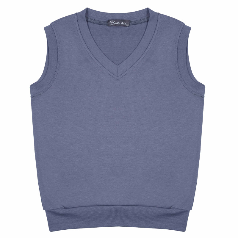 картинка КГ Жилет для мальчика 7-11 лет 95% хлопок, 5% лайкра BONITO KIDS/BK5183J/уп.5шт./меш.440шт. от BonitoKids