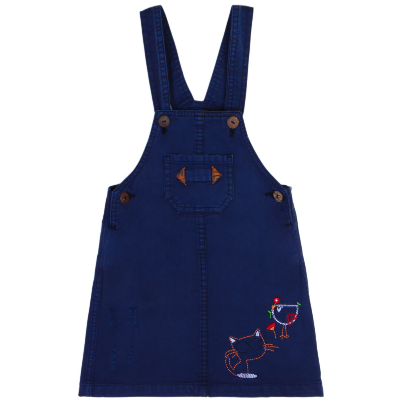 картинка ЧЗ Сарафан для девочки 3-7 лет 100% хлопок BONITO KIDS/OP1666(ЧЗ)/уп.5шт./меш.270 шт. от BonitoKids