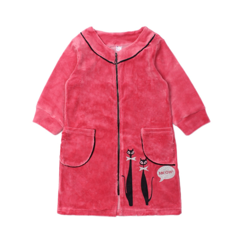 картинка Халат для девочки 8-12 лет 80% хлопок, 20% п/э BONITO KIDS/OP1099/уп.5 шт./меш.120шт. от BonitoKids