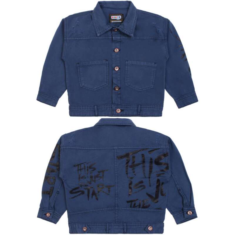 картинка ЧЗ Пиджак для мальчика 6-9 лет 100% хлопок BONITO KIDS/OP1604(ЧЗ)/уп.4шт./меш.148шт. от BonitoKids