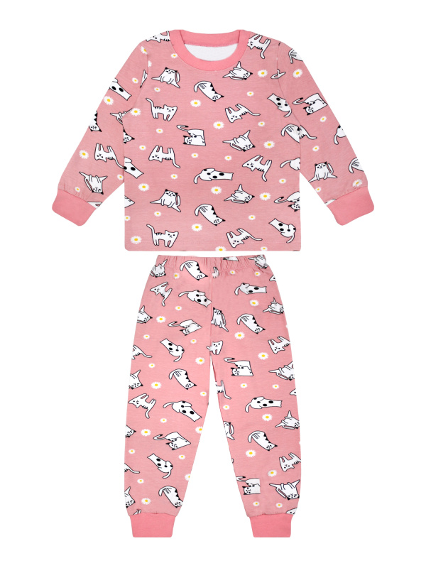 картинка БГ_ЧЗ Пижама для девочки  3-7 лет 100% хлопок BONITO KIDS/SS6043D(01-24)(ЧЗ)/уп.5шт./меш.225шт. от BonitoKids