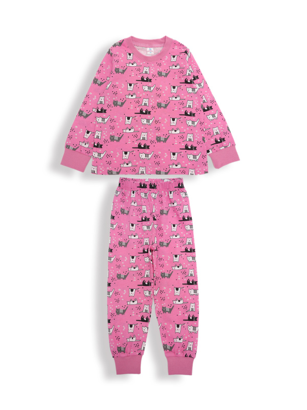 картинка БГ_ЧЗ Пижама для девочки 3-7 лет 100% хлопок BONITO KIDS/SS6156(ЧЗ)/уп.5шт./меш.300шт. от BonitoKids