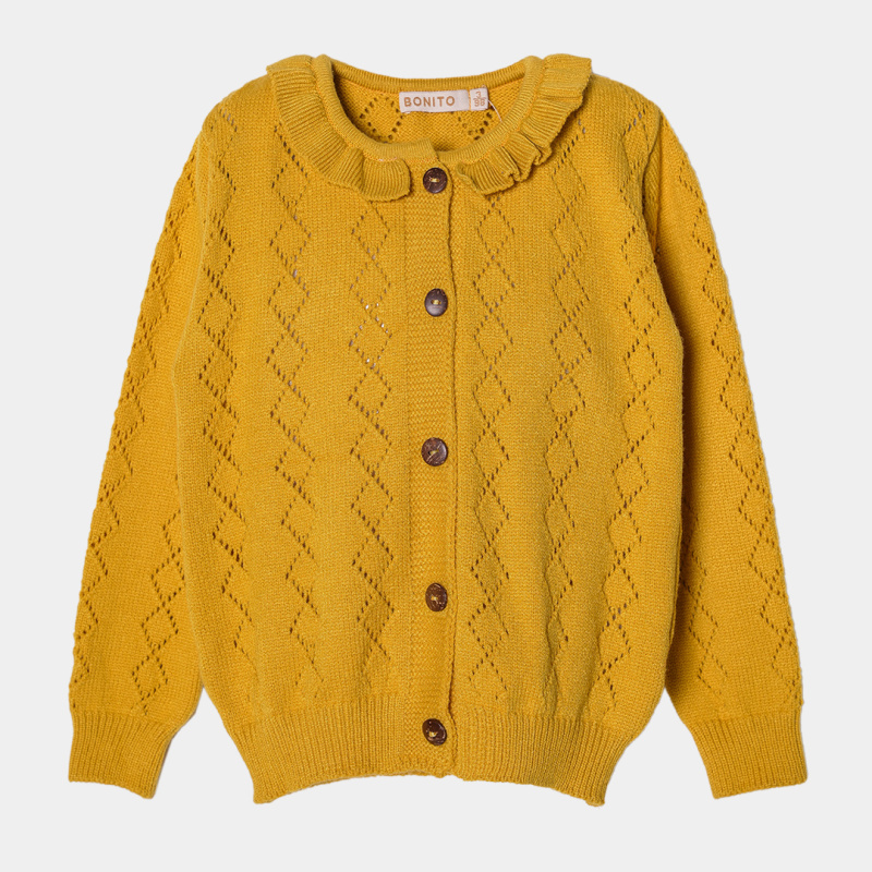 картинка ЧЗ Кардиган для девочки 3-7 лет BONITO KIDS/OP1594(01-24)(ЧЗ)/уп.3шт./меш.225шт. от BonitoKids