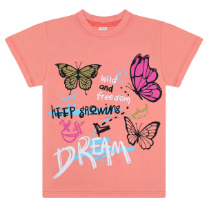 картинка БГ Футболка для девочки 4-8 лет 100% хлопок BONITO KIDS/BK0002D(03-24)/уп.5шт./меш.700шт. от BonitoKids