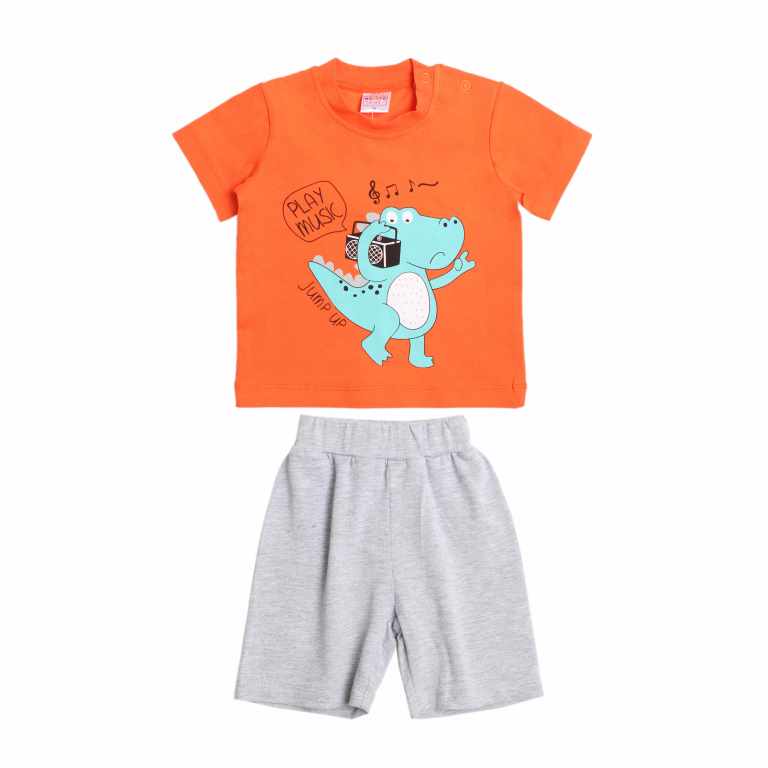 картинка ЧЗ Комплект для мальчика (футболка и шорты) 68-86 см 95% хлопок, 5% эластан BONITO KIDS/OP1818/уп.4шт./меш.456шт. от BonitoKids
