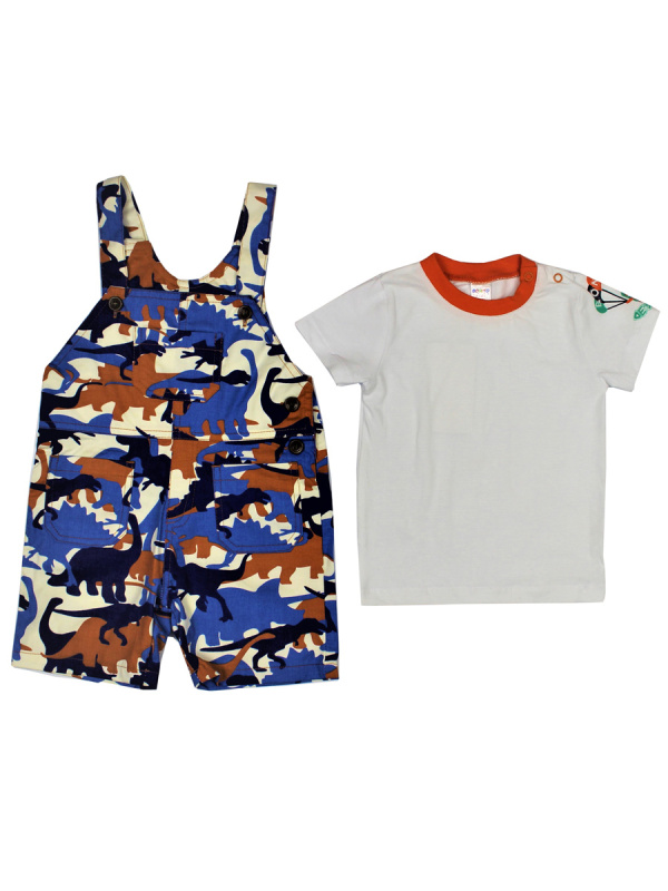 картинка КГ Комплект для мальчика (полукомб, футболка) 1-4 лет 100% х/б BONITO KIDS/BK273K/уп.4шт./меш.280шт. от BonitoKids