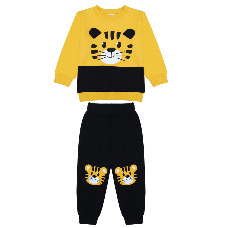 картинка БГ_ЧЗ Комплект для мальчика (свитшот и штаны) 2-6 лет 100% хлопок BONITO KIDS/BK1584КР(08-25)(ЧЗ)/уп.5шт./меш.230шт. от BonitoKids