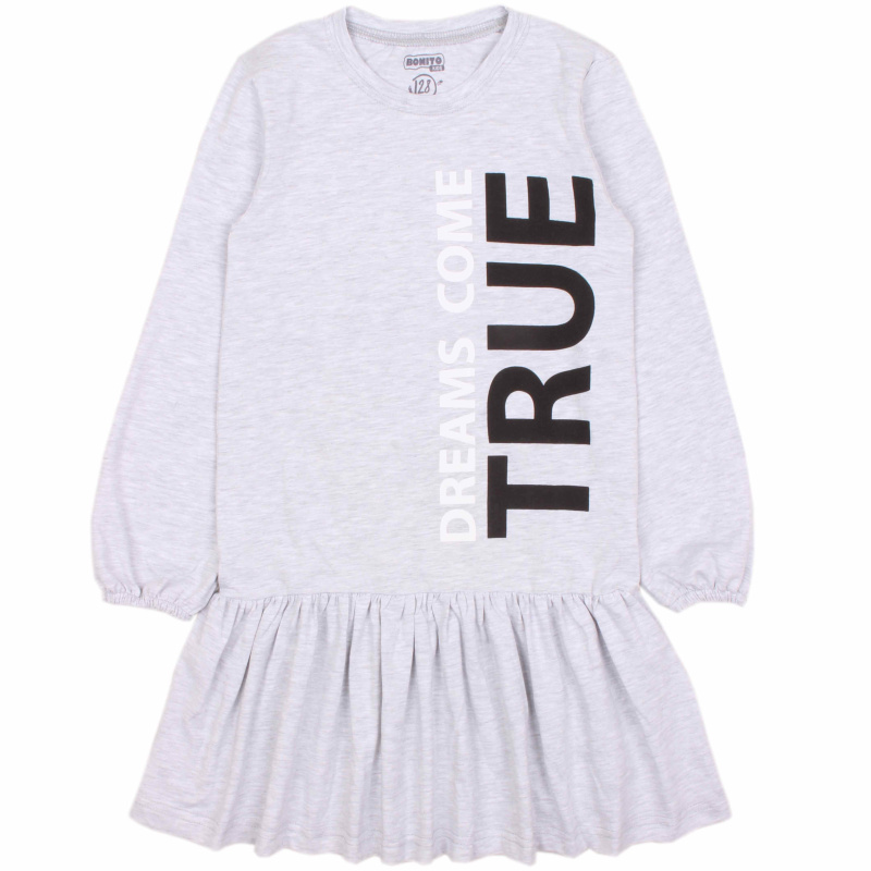 картинка БГ_ЧЗ Платье для девочки 8-12 лет 100% хлопок BONITO KIDS/OP1707(ЧЗ)/уп.5шт./меш.220шт./BONITO KIDS от BonitoKids