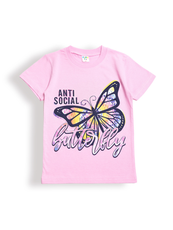 картинка КГ Футболка для девочки 5-8 лет 100% хлопок DIAS KIDS/DK0002D/уп.4шт./меш.800шт. от BonitoKids