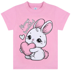 картинка БГ Футболка для девочки 1-4 лет 100% хлопок BONITO KIDS/BK0001D(06-24)/уп.4шт./меш.800шт. от BonitoKids