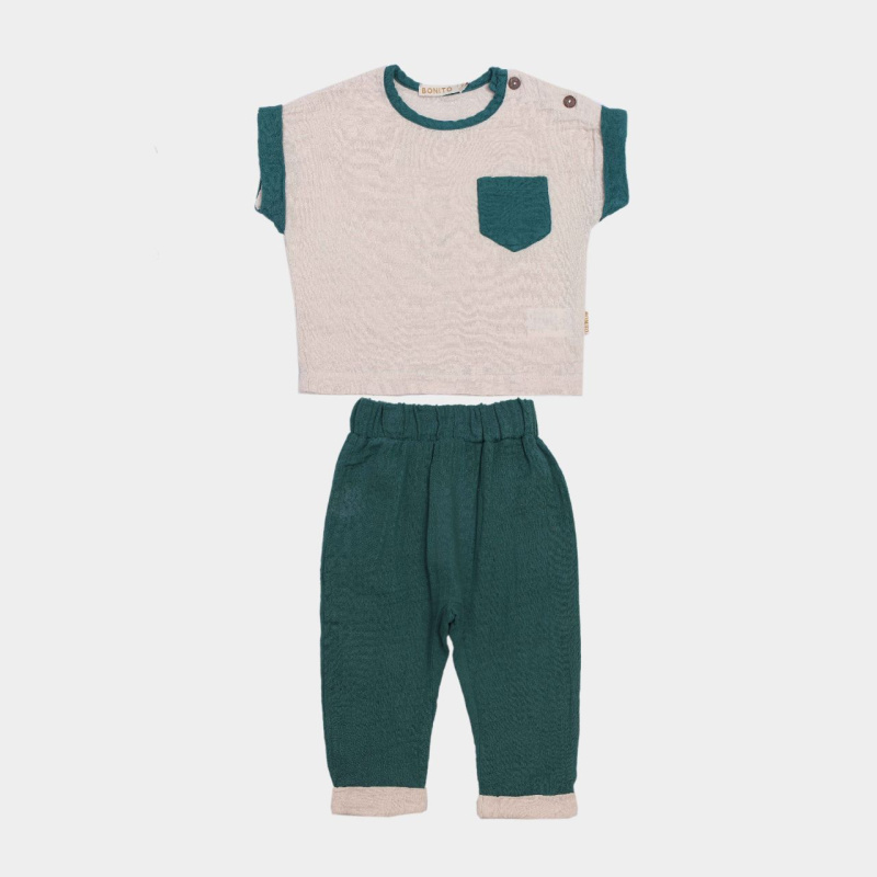 картинка ЧЗ Комплект для мальчика (кофта и брюки) 68-86 см 100% хлопок BONITO KIDS/OP1767(ЧЗ)7/уп.4шт./меш.312шт. от BonitoKids