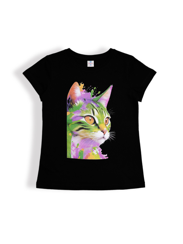 картинка БГ_ЧЗ Футболка для девочки, 9-12 лет, 100% хлопок, BONITO KIDS/BK0003D(03-25)(ЧЗ)/уп.4шт./меш.600шт. от BonitoKids