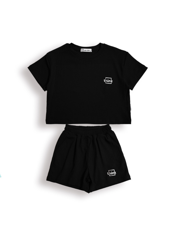 картинка КГ Комплект для девочки (фуфайка и шорты) 3-7 лет 60% хлопок 40% п/э BONITO KIDS/SS6089(10-24)/уп.5шт./меш.260шт. от BonitoKids