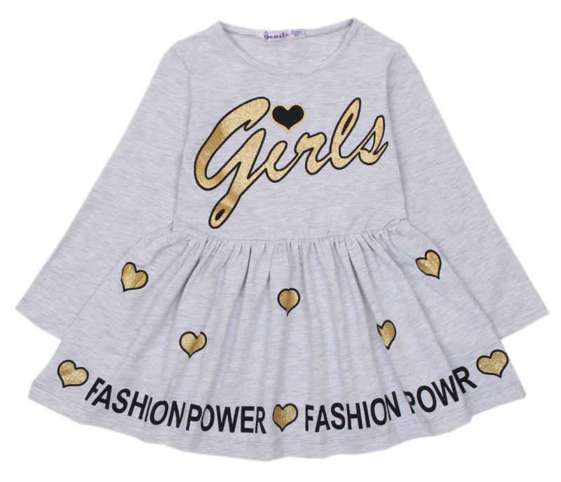 картинка ЧЗ Платье для девочки 3-7 лет 95% хлопок, 5% эластан BONITO KIDS/OP1294(ЧЗ)/уп.5 шт./меш 300шт. от BonitoKids