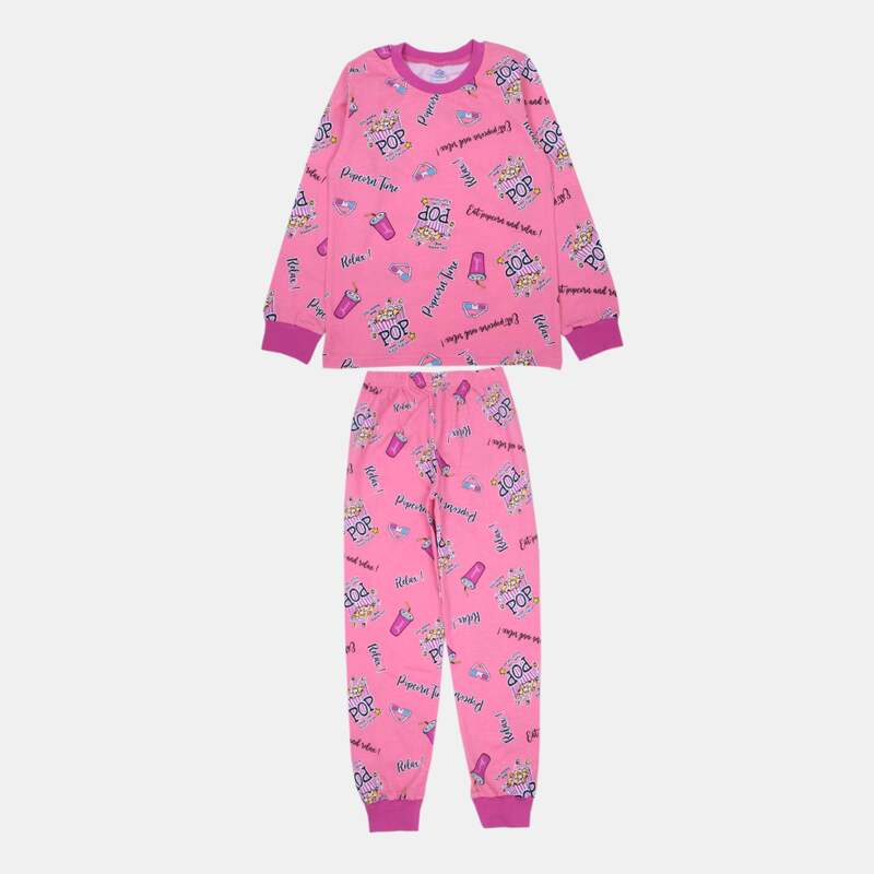 картинка БГ_ЧЗ Пижама для девочки 8-12 лет 100% хлопок BONITO KIDS/SS6040/уп.5шт./меш.200шт. от BonitoKids
