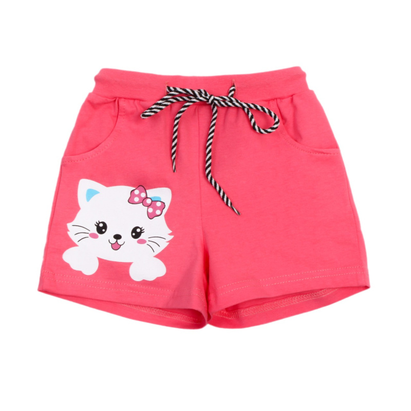 картинка КГ_БГ Шорты для девочки 1-4 лет 100% хлопок BONITO KIDS/OP1428/уп.4шт./меш.624шт. от BonitoKids
