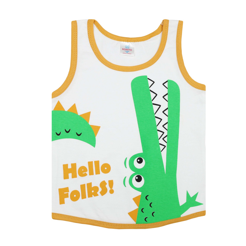 картинка БГ_ЧЗ Майка для мальчика 1,5-4 лет 100% хлопок BONITO KIDS /BK0028M(2024)(ЧЗ)/уп.4шт./меш.1000шт. от BonitoKids