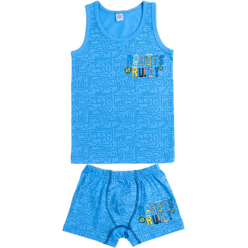 картинка БГ_ЧЗ Комплект для мальчика  (майка,трусы) 8-12 лет BONITO KIDS/BK1680KP/уп.5шт./меш.450шт. от BonitoKids