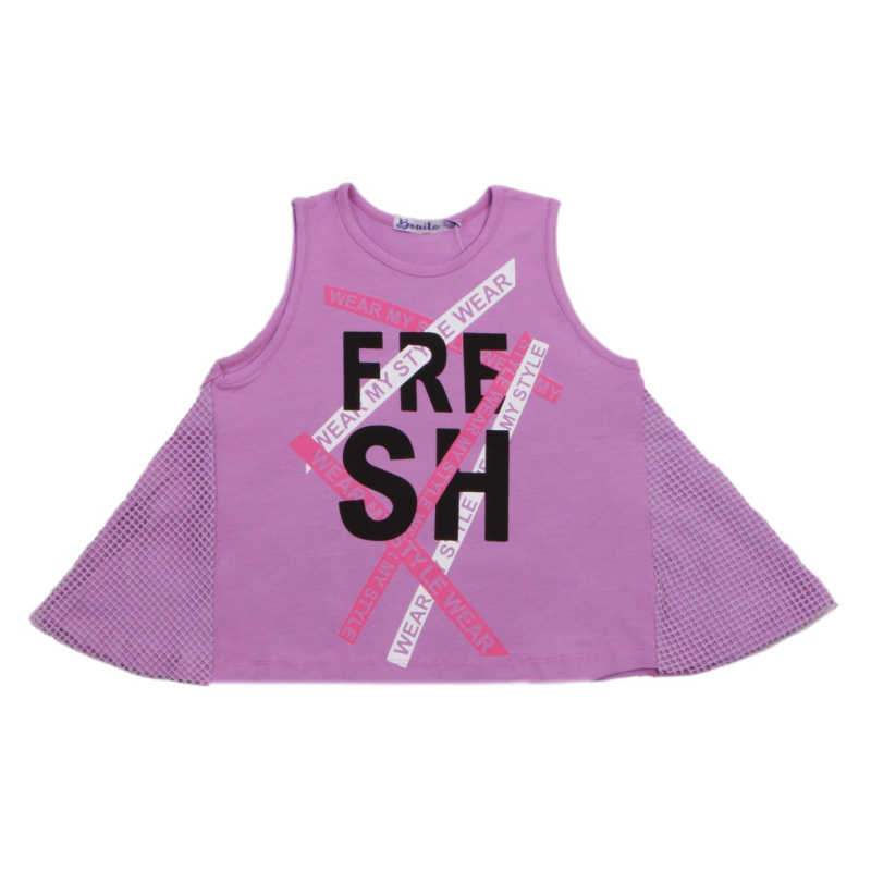 картинка БГ Майка для девочки 3-7 лет 95% хлопок, 5% эластан BONITO KIDS/OP1436/ 5шт./меш.500шт. от BonitoKids