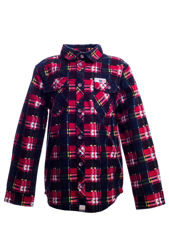 картинка КГ Рубашка для мальчиков 100 % х/б 9-12 лет BONITO KIDS/BK545R/уп.4шт./меш.228шт. от BonitoKids