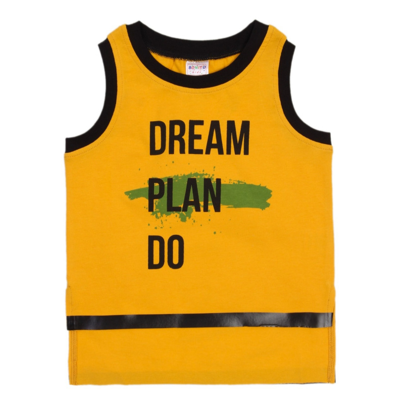 картинка БГ Майка для мальчика 3-7 лет 95% хлопок, 5% эластан BONITO KIDS/OP1449/уп.5шт./меш.825шт. от BonitoKids