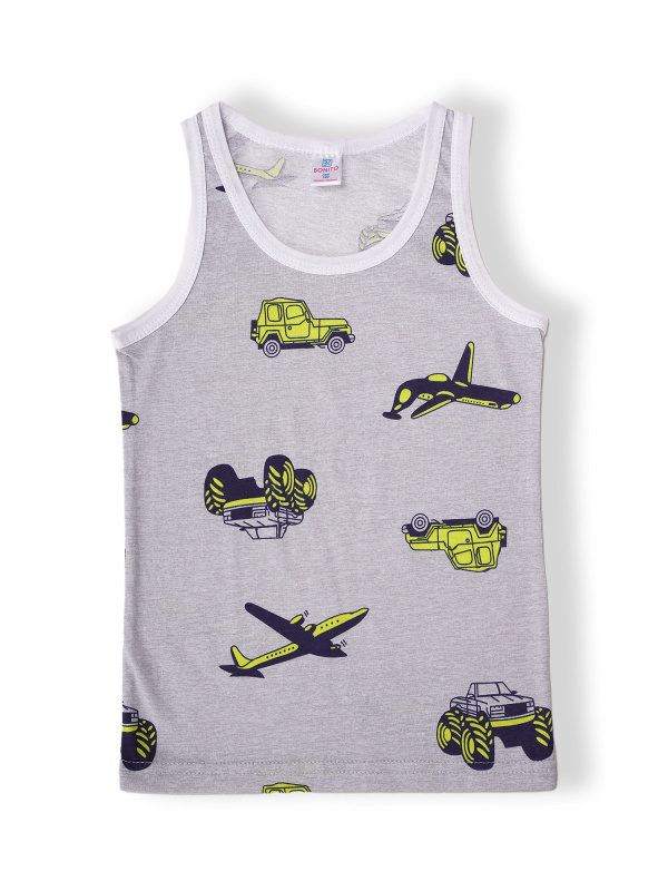 картинка БГ_ЧЗ Майка для мальчика 7-11 лет 100% хлопок BONITO KIDS/SS6111(10-24)(ЧЗ)/уп.5шт./меш.1100шт. от BonitoKids