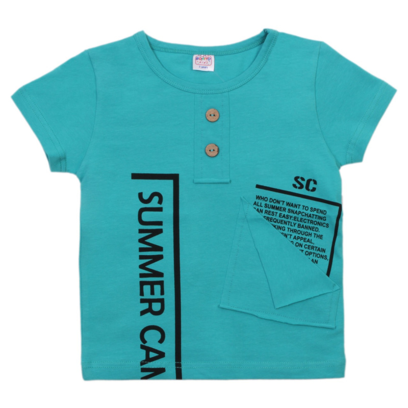 картинка БГ_ЧЗ Футболка для мальчика 2-6 лет 95% хлопок, 5% эластан BONITO KIDS/OP1425/уп.5шт./меш.600шт. от BonitoKids