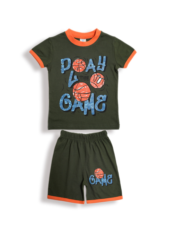 картинка БГ_ЧЗ Комплект для мальчика (футболка и шорты) 1,5-4 лет 100% хлопок BONITO KIDS/BK0004M(12-24)(ЧЗ)/уп.4шт./меш.500шт. от BonitoKids