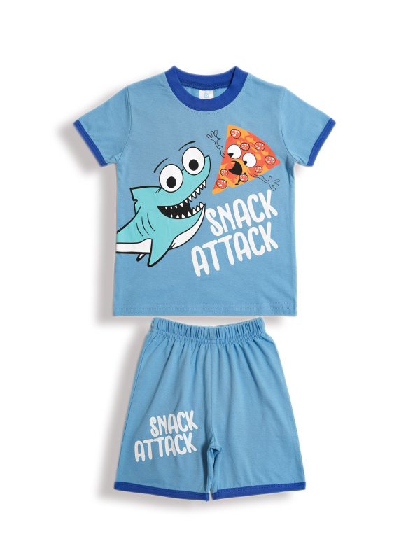 картинка БГ_ЧЗ Комплект для мальчика (футболка и шорты) 1,5-4 лет 100% хлопок BONITO KIDS/BK0004M(12-24)(ЧЗ)/уп.4шт./меш.500шт. от BonitoKids