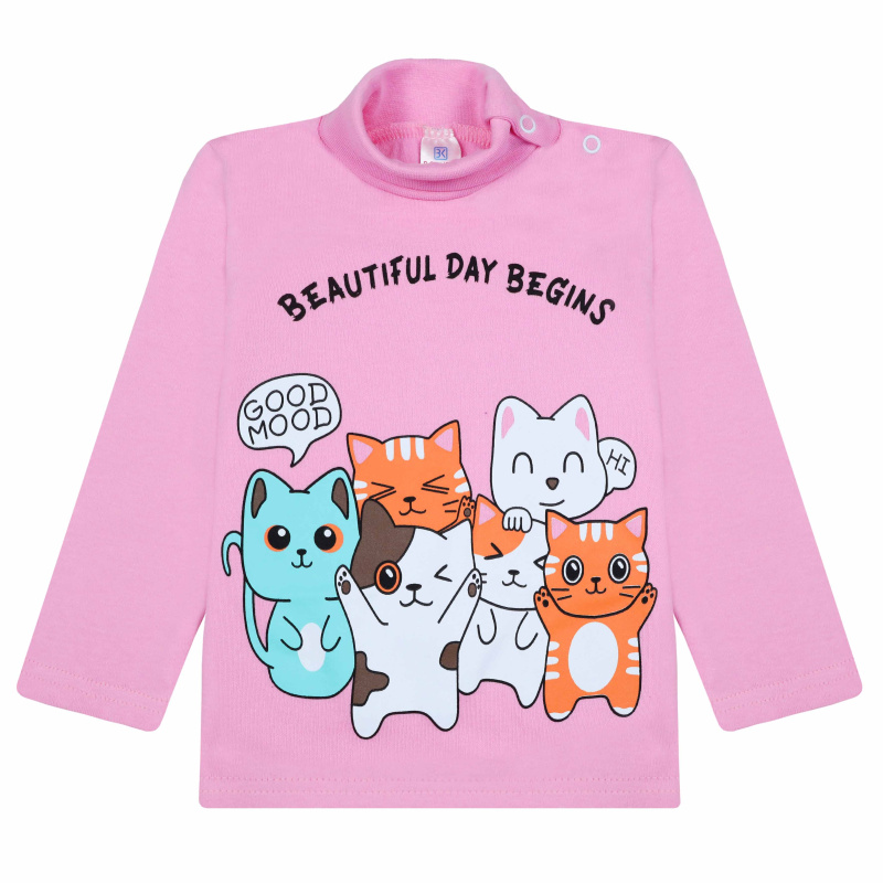 картинка БГ_ЧЗ Водолазка для девочки 1,5-4 лет 100% хлопок BONITO KIDS/BK0007D10-24/уп.4шт./меш.500шт. от BonitoKids