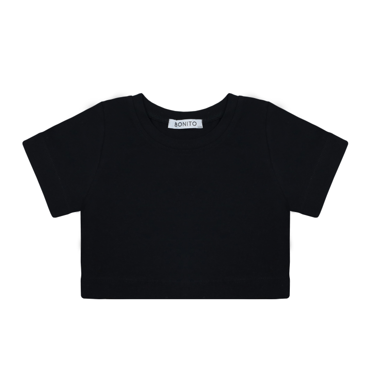 картинка БГ_ЧЗ Футболка для девочек 8-12 лет 92% х/б, 8% п/э BONITO KIDS/BK1802F(ЧЗ)/уп 5шт./меш.800шт. от BonitoKids