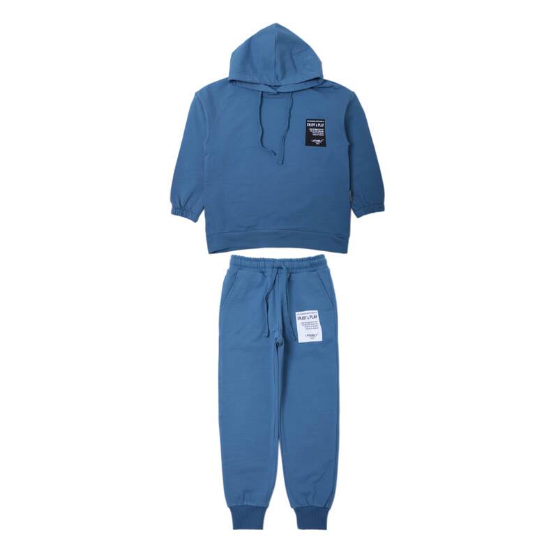 картинка БГ_ЧЗ Комплект для мальчика (свитшот и штаны),  8-12 лет, 92% хлопок, 8% лайкра,  BONITO KIDS/SS6054(ЧЗ)/уп.5шт./меш.100шт. от BonitoKids