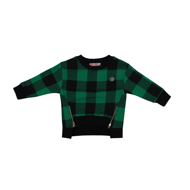 картинка ЧЗ Кофта для девочки 2-5 лет. 92% хлопок 8% лайкра BONITO KIDS/BK1150K(ЧЗ)/уп.4шт./меш.500шт. от BonitoKids