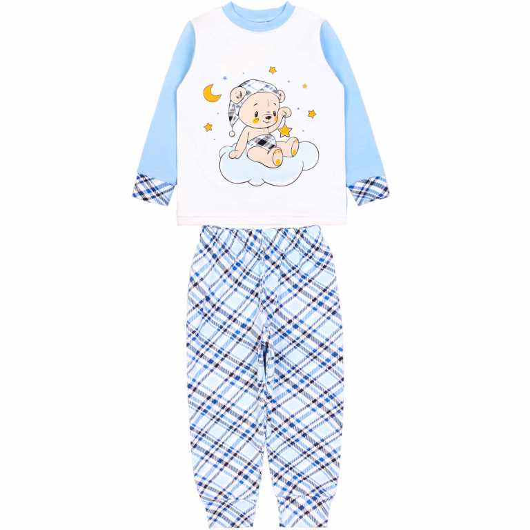 картинка БГ_ЧЗ Пижама для мальчика 2-6 лет 95% хлопок, 5% эластан BONITO KIDS/OP1701/уп.5шт./меш.240шт. от BonitoKids