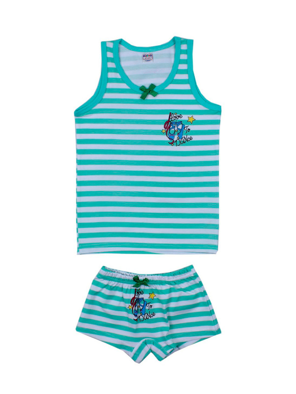 картинка ЧЗ Комплект для девочки (майка,трусы) 7-11 лет BONITO KIDS/BK1227KP/уп.5шт./меш.600шт. от BonitoKids