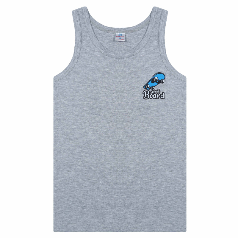 картинка БГ_ЧЗ Майка для мальчика 7-11 лет 100% хлопок BONITO KIDS/BK0537M/уп.5шт./меш.650шт. от BonitoKids