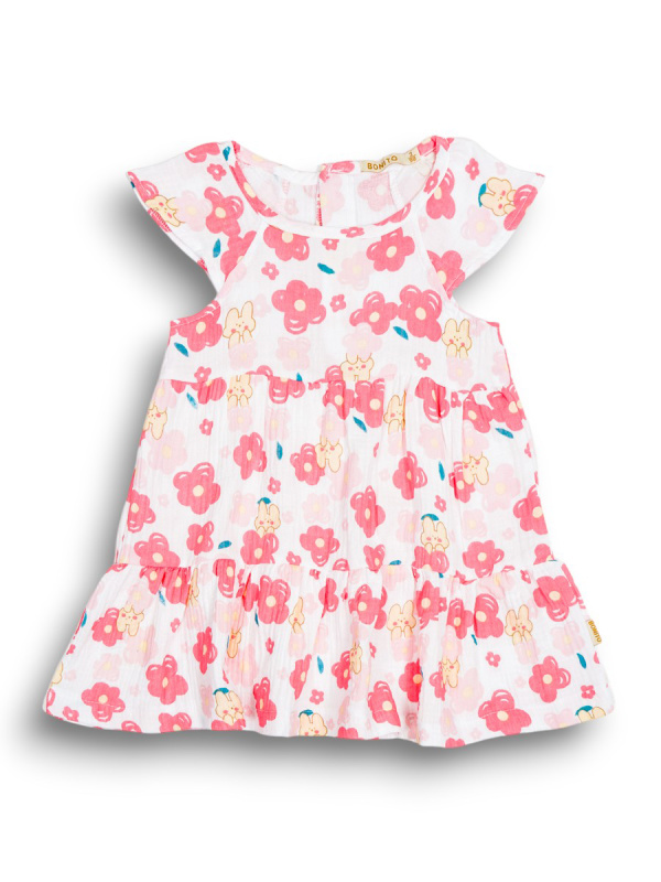 картинка ЧЗ Платье для девочки 3-7 лет 100% хлопок BONITO KIDS/OP1942(ЧЗ)/уп.5 шт./меш.400 шт. от BonitoKids