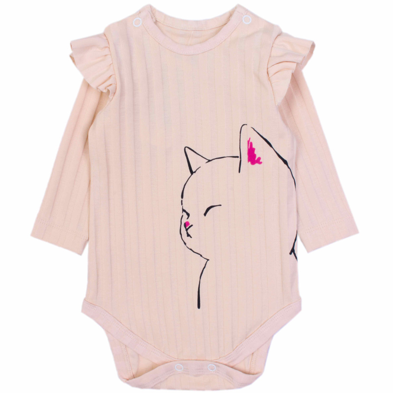 картинка ЧЗ Боди для девочки, 62-86,cm 100% Хб  BONITO KIDS/OP1723/уп.5 шт./меш.480 шт. от BonitoKids