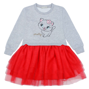 картинка Платье для девочки 2-6 лет 100% хлопок BONITO KIDS/BK0888P/уп.5шт./меш.220шт. от BonitoKids
