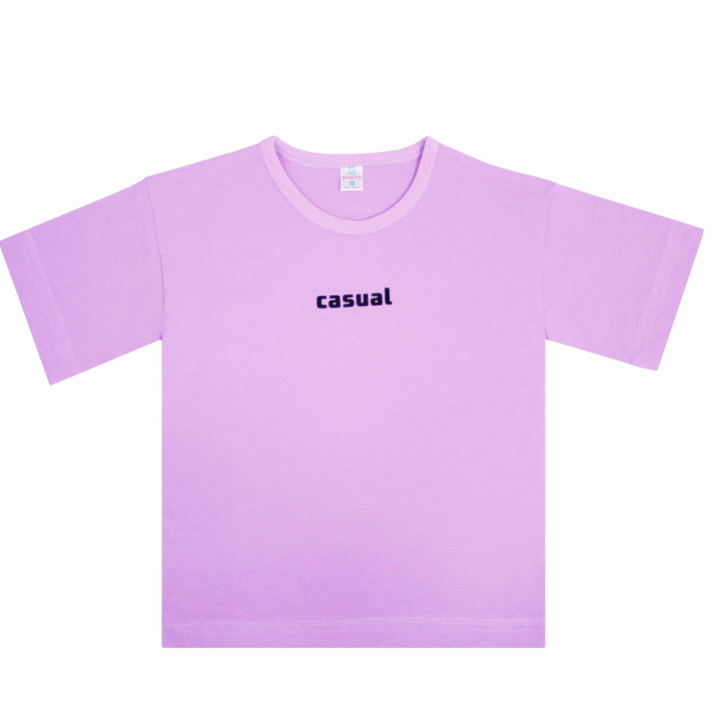 картинка БГ_ЧЗ Футболка для девочки 4-8 лет 92% хлопок, 8% лайкра BONITO KIDS/SS6126/уп.5шт./меш.555шт. от BonitoKids