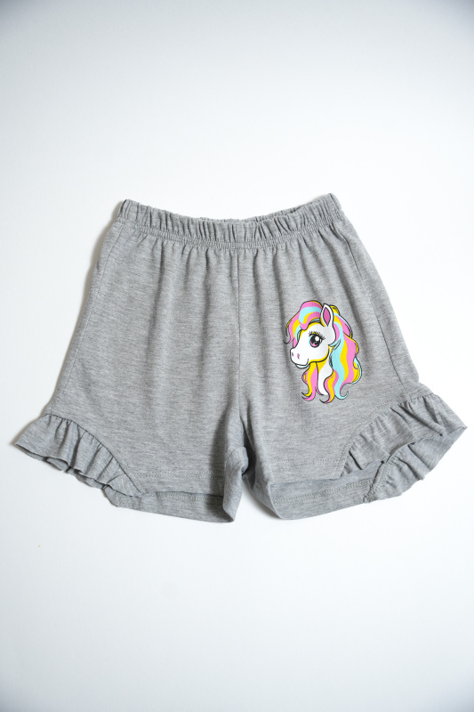 картинка БГ_ЧЗ Шорты для девочки 5-8 лет 100% хлопок BONITO KIDS/BK0102D(ЧЗ)/уп.4шт./меш.800шт. от BonitoKids