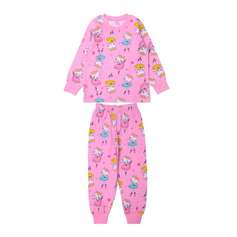 картинка БГ_ЧЗ Пижама для девочки 3-7 лет 92% хлопок 8% лайкра BONITO KIDS/SS6070(01-23)(ЧЗ)/уп.5шт./меш.250шт. от BonitoKids