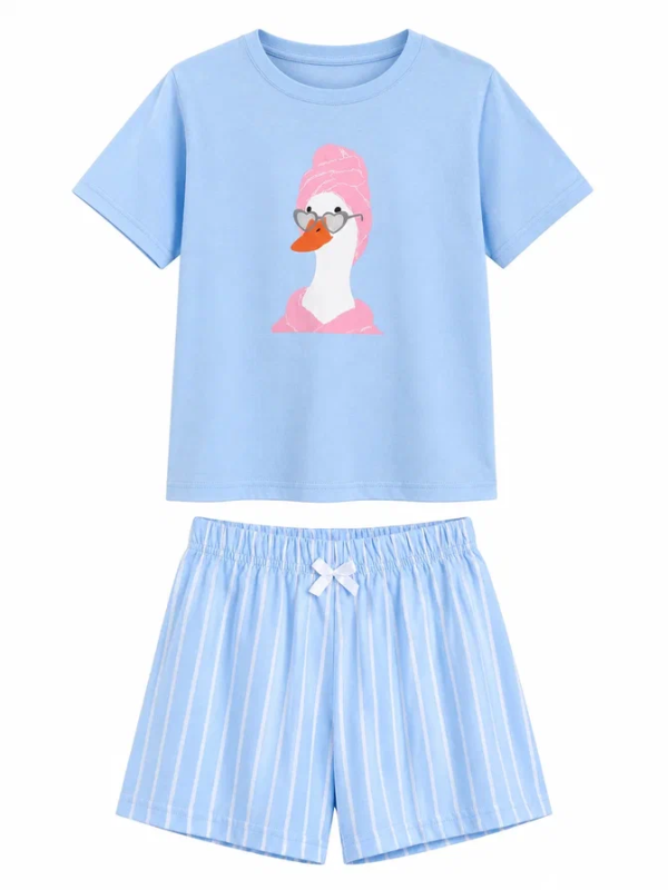 картинка БГ_ЧЗ Пижама для девочки 10-14 лет 100% хлопок BONITO KIDS/BK1823PD(ЧЗ)/уп.5шт./меш.200шт.  от BonitoKids