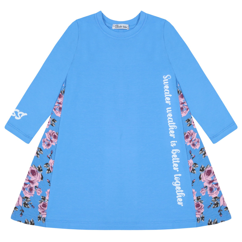 картинка БГ_ЧЗ Платье для девочки 3-7 лет 92% хлопок, 8% лайкра BONITO KIDS/BK1521P(01-24)(ЧЗ)/уп.5шт./меш.350шт. от BonitoKids