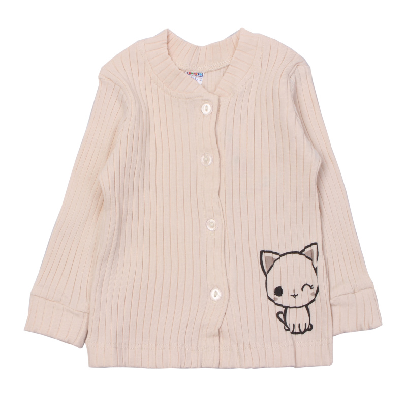 картинка ЧЗ Кофта для детей 68-92 см кашкорсе BONITO KIDSD/OP1352(ЧЗ)/уп.5шт./меш.550шт. от BonitoKids