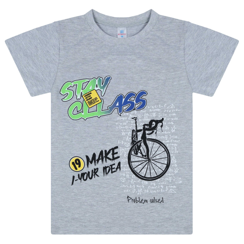 картинка БГ_ЧЗ Футболка для мальчика, 8-12 лет, 100% хлопок, BONITO KIDS/BK0003M(01-24)(ЧЗ)/уп.5шт./меш.600шт. от BonitoKids