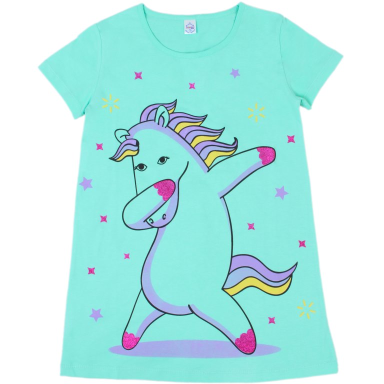 картинка БГ Ночная сорочка для девочки 8-12 лет 100% хлопок BONITO KIDS/SS6010(03-23)/уп.5шт./меш.500шт. от BonitoKids