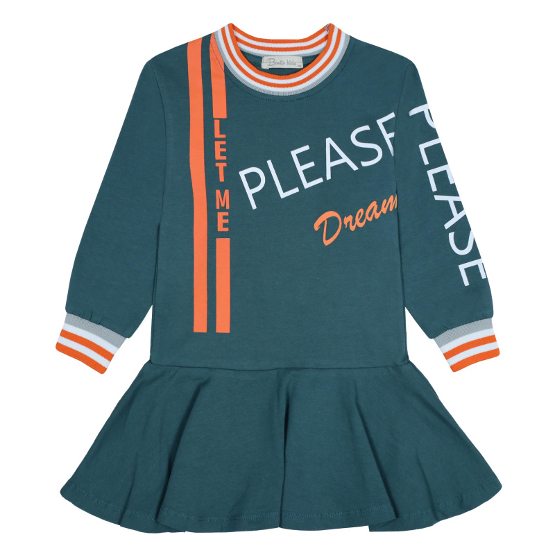 картинка БГ_ЧЗ Платье для девочки 3-7 лет 92% хлопок, 8% лайкра BONITO KIDS/BK1704P(ЧЗ)/уп.5шт./меш.300шт. от BonitoKids